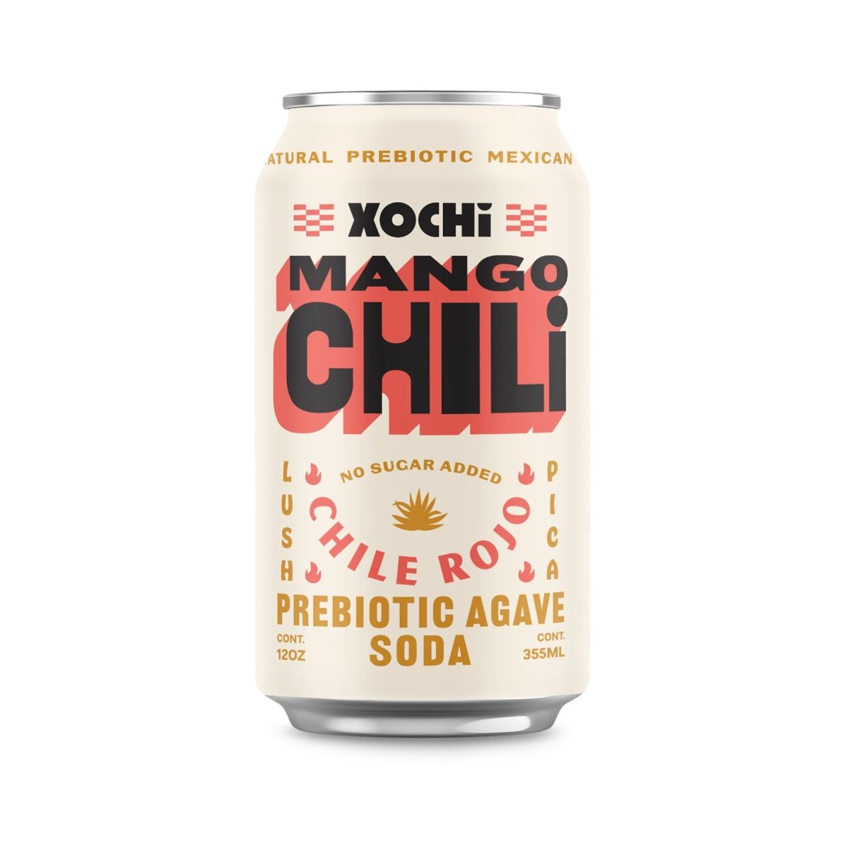 Xochi Mango Chili prebiotic agave soda